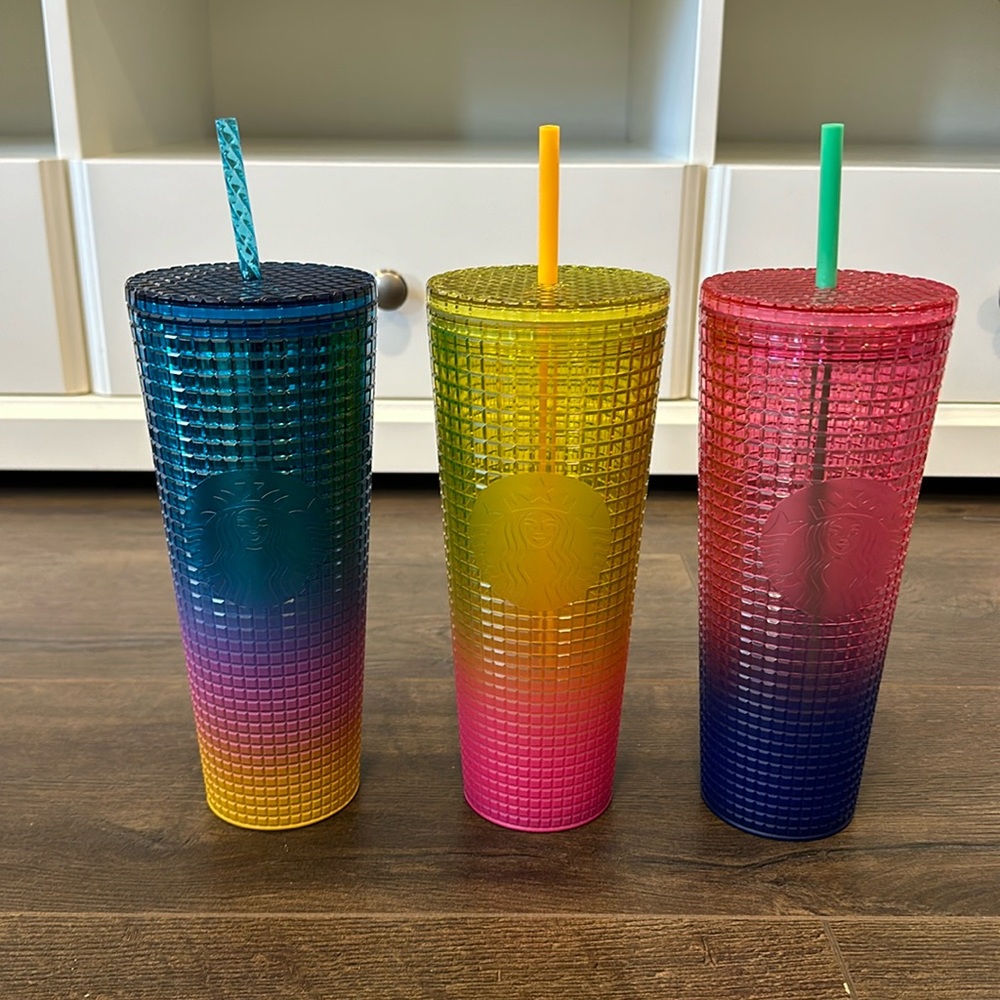 LOT OF  3 Grid Starbucks Tumblers BNWT